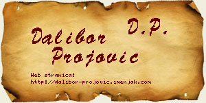 Dalibor Projović vizit kartica